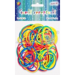 Gumki recepturki   mix kolorów,  op.30g. /  GUM-3539 , gumka recepturka /  Rubber Bands